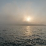 die Sonne kämpft sich durch den Nebel