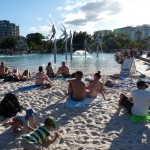 Salzwasserpool mitten in der Stadt